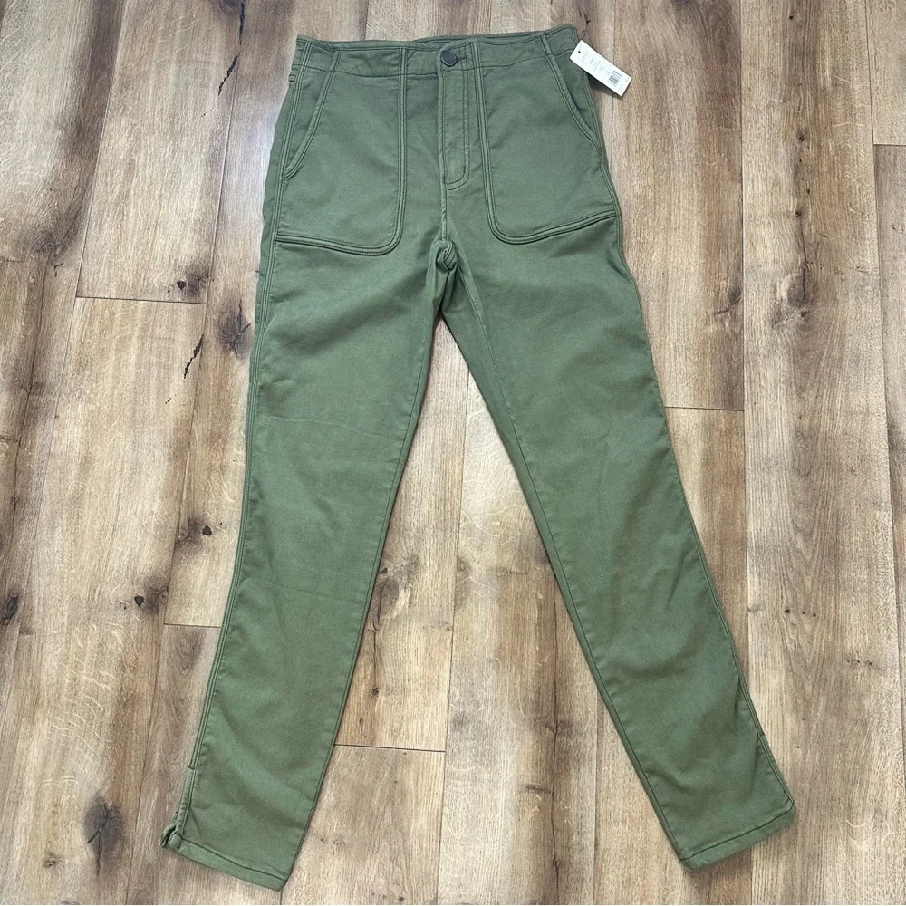 NWT Joie Andira Slim Olive Green Utility Pants Size 26 - Picture 2 of 11